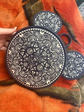 Navy Paisley Mickey Ear backpack Loungefly Bag